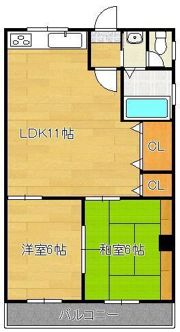 コーポ梶原の間取り画像