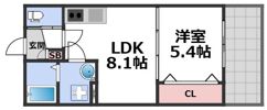 仮称)太平寺共同住宅の間取り画像