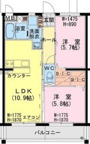 トレジャー ビルドの間取り画像