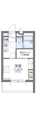 レオパレス南花園J1の間取り画像