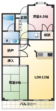 ウイング朝霞台の間取り画像
