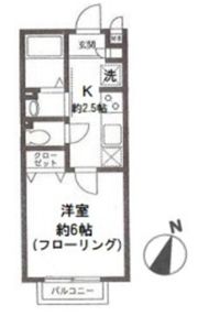 アルブル上大岡壱番館の間取り画像