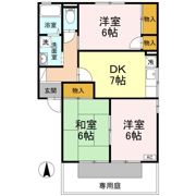 ステーションハウス久米Ⅲ A棟の間取り画像