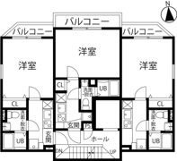 リベルテ西葛西の間取り画像