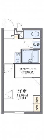 レオパレス五個荘の間取り画像