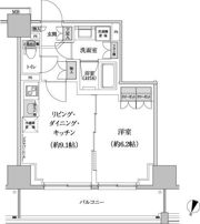 パークハビオ渋谷本町レジデンスの間取り画像