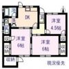 福浜西町難波貸家の間取り画像