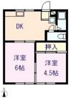 コーポかたやまAの間取り画像