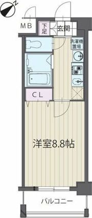 パルティール覚王山の間取り画像