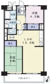 スカイマンションA棟の間取り画像