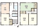 谷川貸家の間取り画像