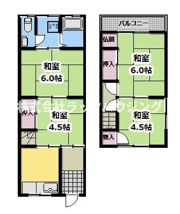 菊水通1丁目戸建の間取り画像