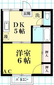 サンハイツの間取り画像