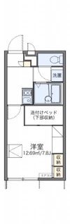 レオパレスパル北方Ⅲの間取り画像