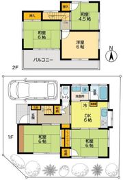 富士見台一戸建の間取り画像