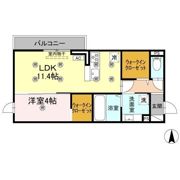 クランツ古川西 A棟の間取り画像