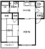 パークハイツサトウの間取り画像
