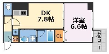 サムティ難波グレイスの間取り画像