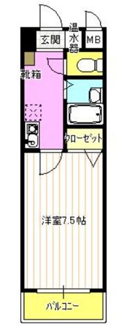 ベルメゾン上山手の間取り画像