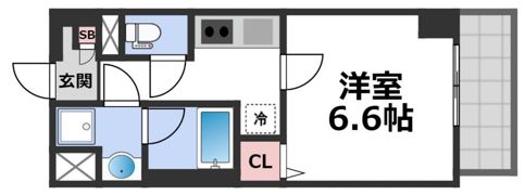 天王寺ルート25の間取り画像