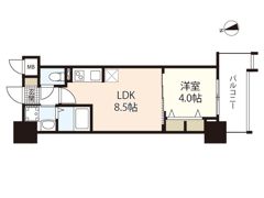 S－RESIDENCE本川町affordの間取り画像