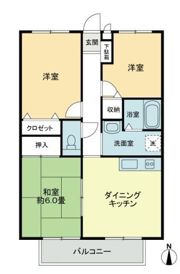 フォブール木太Bの間取り画像