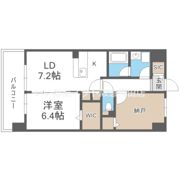 ラフィネール大阪十三の間取り画像