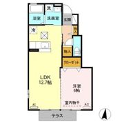 エスポワール前田 Aの間取り画像