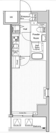 VERXEED阪東橋MAXIVの間取り画像