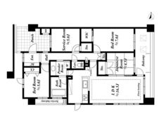 ランドシティ横濱本牧ロイヤルスクエアの間取り画像