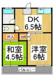 コーポ名取1号棟の間取り画像
