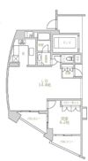 小田急コアロード広尾の間取り画像