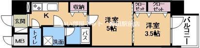 クレアドーレ南草津の間取り画像