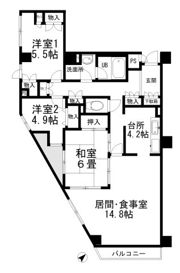 石神井ガーデンフラットの間取り画像