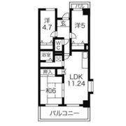 あおいマンションの間取り画像