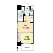 プライマル南森町パークビューの間取り画像