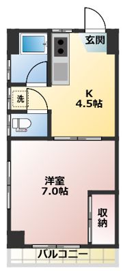 れいくふらっとの間取り画像