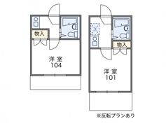 レオパレス小山Ⅱの間取り画像