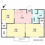 パークハイツ大貞Aの間取り画像
