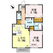グランピュア Bの間取り画像