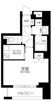 東急ドエル・グラフィオ広尾の間取り画像
