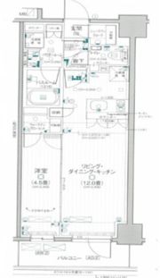 デュオステージ関内Ⅱの間取り画像