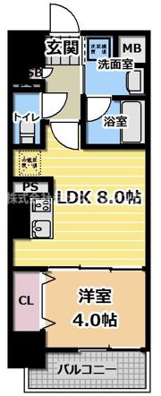 AMKレフィナード中宮の間取り画像