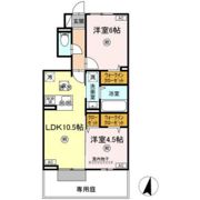 ボヌール N-1の間取り画像