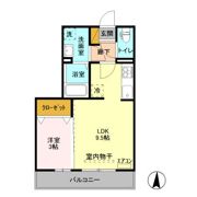 ゼピュロスみどりの F棟の間取り画像