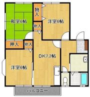 コーポ大谷12の間取り画像