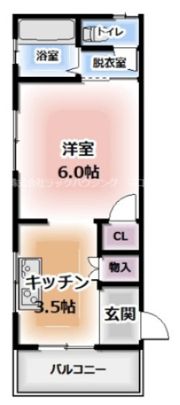 やまさマンション八雲の間取り画像