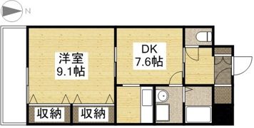 シュバリエブラン 壱番館の間取り画像