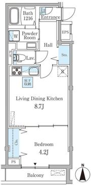 Blommor西麻布の間取り画像