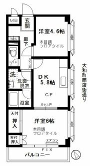 ハイシティ山手の間取り画像